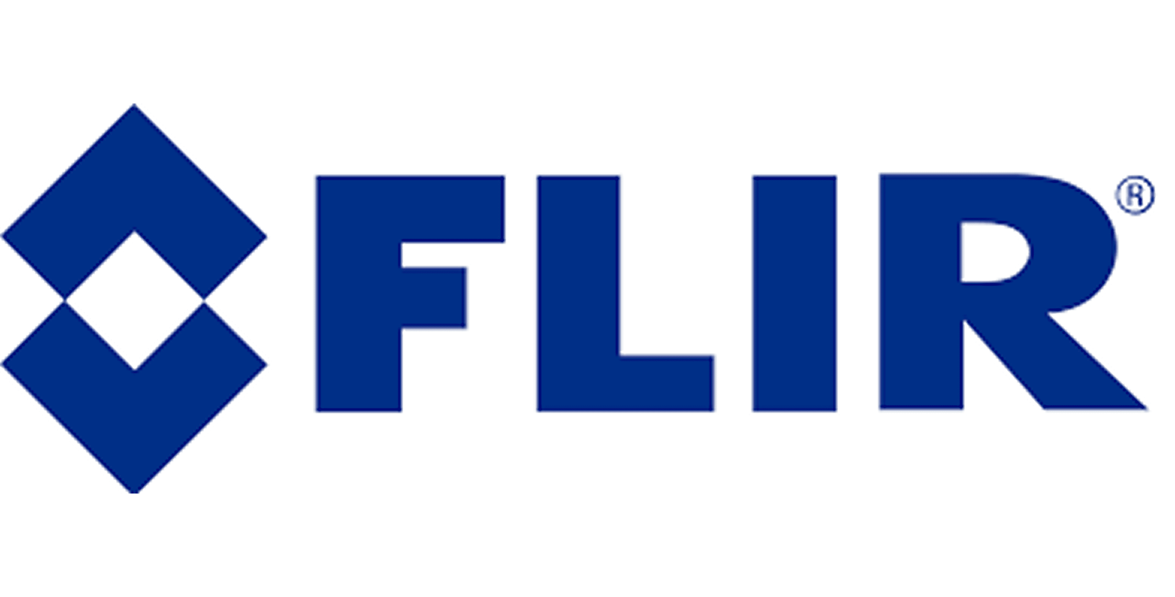 FLIR logo with blue text and symbol.